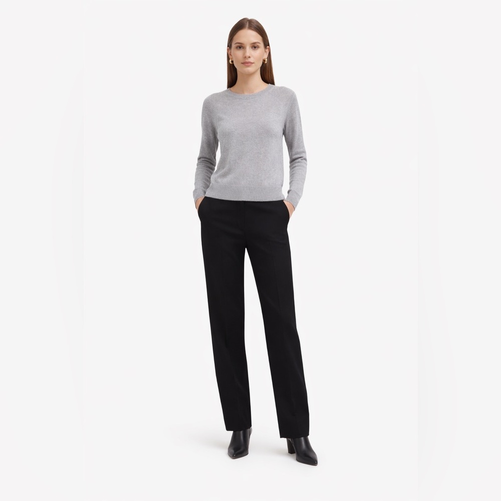 Banana Republic 100% Merino Wool Grey Crewneck Sweater Size S